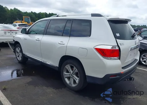 2013 Toyota Highlander Limited V6 z USA, uszkodzony, nr VIN 5TDYK3EH4DS094240